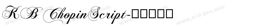 KB ChopinScript字体转换